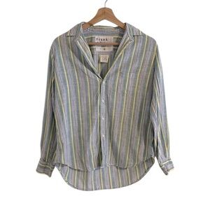 Frank & Eileen Eileen Button Down Shirt Women’s XS Striped Italian‎ Cotton Multi